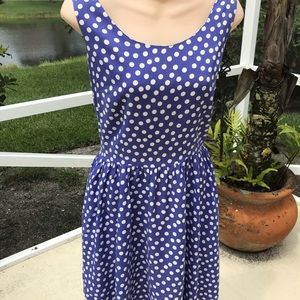 Vintage Polka Dot 1969’s Fit & Flare Dress sz8
